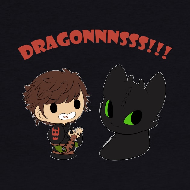 DRAGONNNSSS!!! by Merlewae